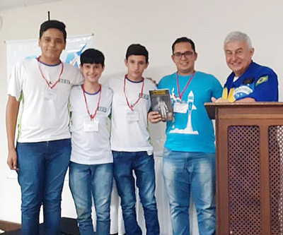 Escola do Sesi de Naviraí é premiada com medalha de ouro na etapa nacional da Mostra Brasileira de Foguetes