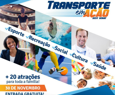 Transporte em Ação organizado pelo SEST SENAT terá mais de 20 atrações