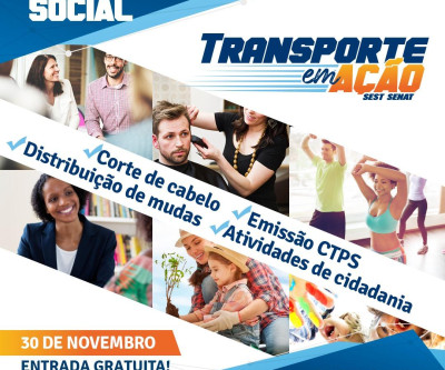 Atividades sociais e de cidadania farão parte das atrações do Transporte em Ação