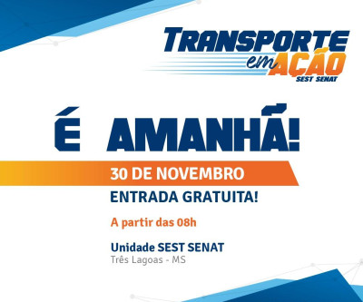 1ª Edição do projeto Transporte em Ação acontece amanhã em Três Lagoas