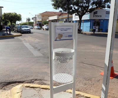 Área central de Três Lagoas contará com 250 novas lixeiras