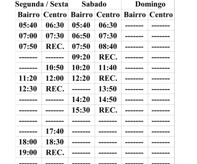 Diretoria de Trânsito divulga horários das linhas de ônibus do transporte coletivo urbano