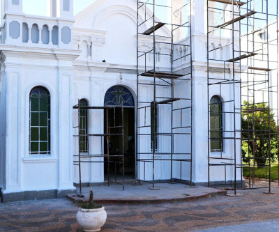 Prédios históricos estão em obras de revitalização