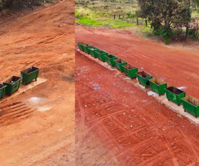 Prefeitura amplia de 3 para 12 o número de caçambas às margens da BR-158