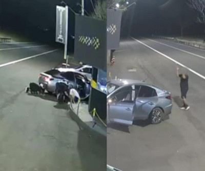 Policiais salvam bebê engasgado e pai se ajoelha em oração durante resgate