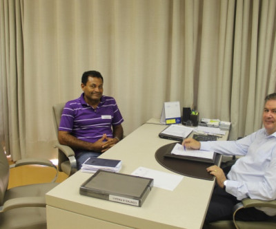 Rialino busca apoio de deputado Edurdo Rocha para investimentos em bairros
