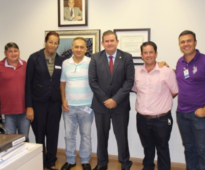 Vereadores de Paranaíba visitam gabinete do deputado Eduardo Rocha