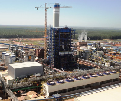 Nova fábrica de celulose da Fibria realiza 1ª queima de combustível na caldeira