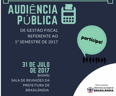 Prefeitura chama população para prestar conta dos seis primeiros meses de gestão