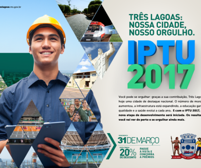 Pagamento da primeira parcela do IPTU é prorrogado para o dia 31 de março
