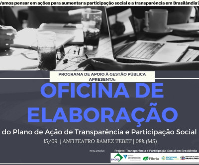 Oficina propõe participação da população em Brasilândia