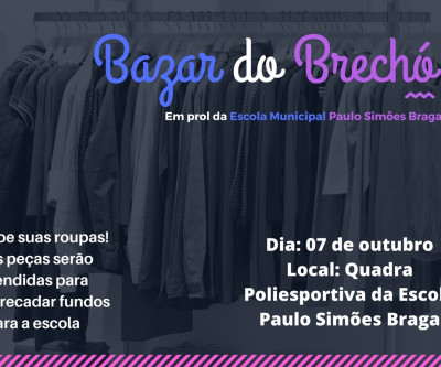 Escola de Brasilândia realiza mais um Brechó Solidário