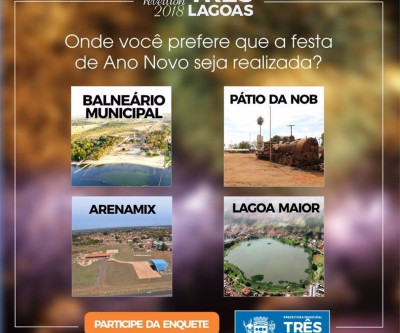 Enquete sobre local para a Festa do Ano Novo encerra na próxima segunda-feira