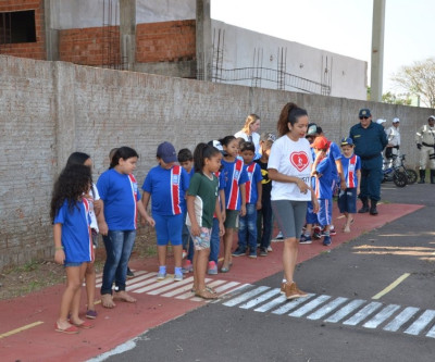 Alunos de escola municipal participam do Projeto “Trânsito do Futuro”