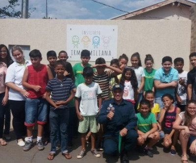 PROERD de Paranaíba realiza palestra em instituto beneficente