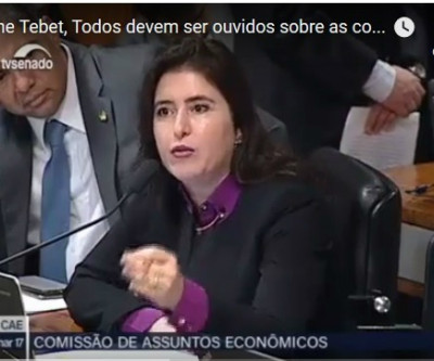 Para Simone Tebet  setor produtivo e trabalhadores devem ser ouvidos 