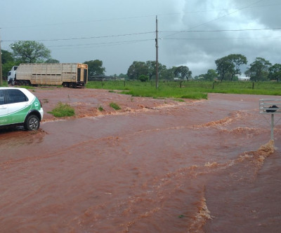 Chuva deixa pontos de Bataguassu com alagamentos
