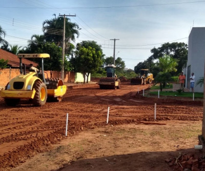 Jardim Dourados começa a receber obras de pavimentação após finalizar o sistema de drenagem