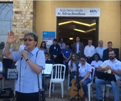 Irmã conselheira visita Hospital Nossa Senhora Auxiliadora