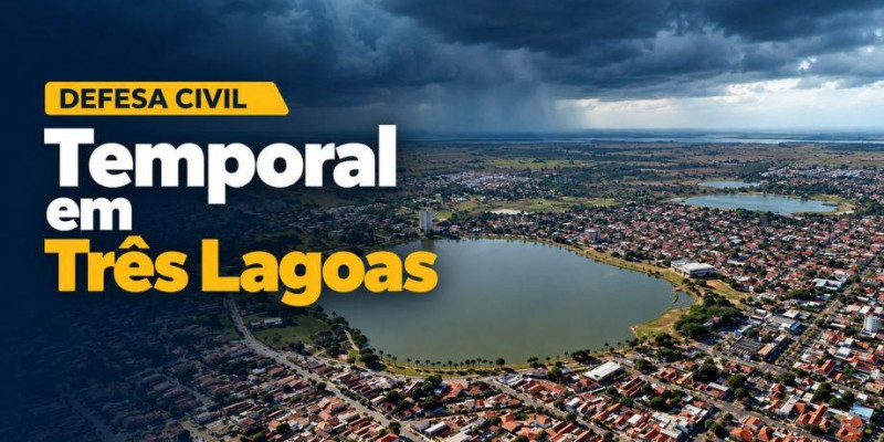 Defesa Civil atende ocorrências após temporal em Três Lagoas