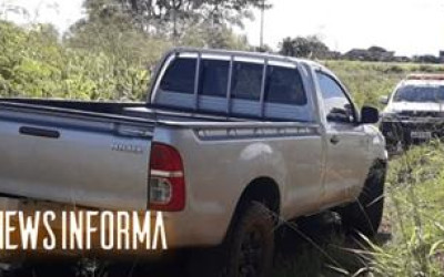 Paranaíba: P M recupera caminhonete roubado em Chapadão do Sul