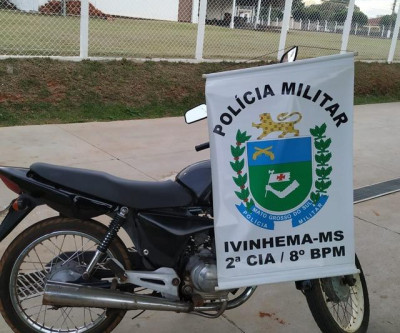 Motocicleta furtada é recuperada e adolescente apreendido por receptação em Ivinhema