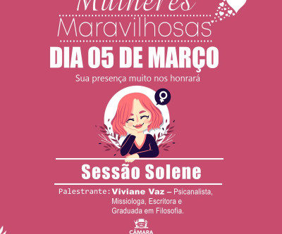 Sessão Solene em alusão ao Dia das Mulheres em Três Lagoas