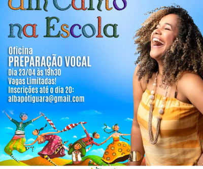 Estão abertas as inscrições para a Oficina de Preparação Vocal “Um Canto na Escola” a professores da REME de Três Lagoas