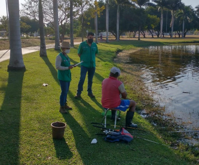 Secretaria de Meio Ambiente realiza fiscalização na Lagoa Maior para inibir pesca ilegal