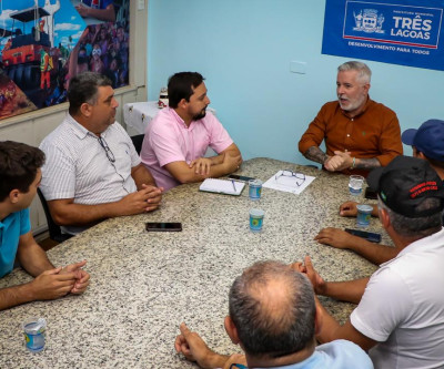 MODELO - TL recebe visita de representantes de Anaurilândia para tratar sobre Torneio de Pesca Esportiva