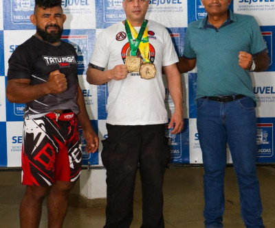 Mestre e atleta campeão nacional de jiu-jitsu agradecem apoio da SEJUVEL