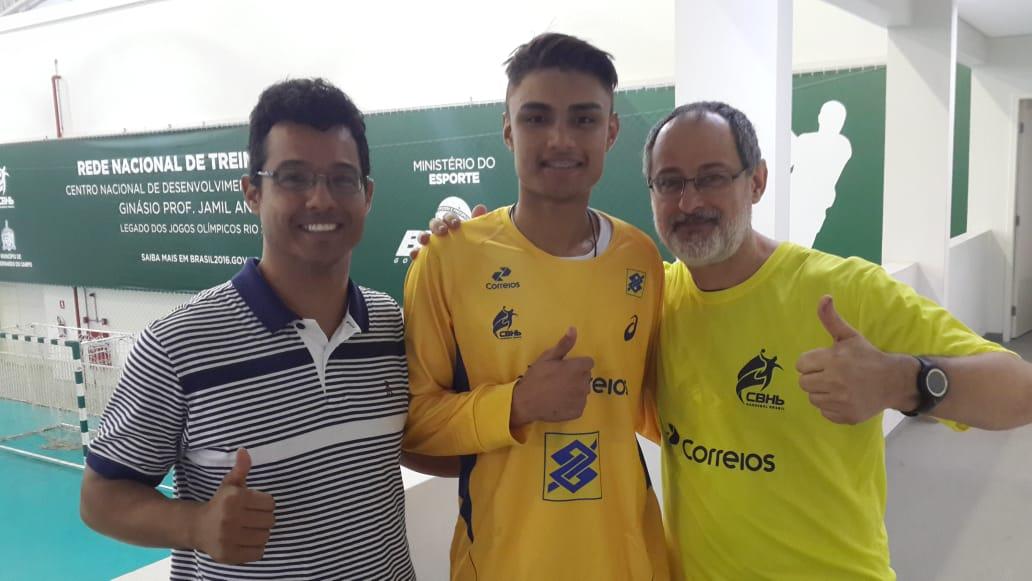 Aluno da SEJUVEL é escalado para compor Seleção Brasileira de Handebol Aluno da SEJUVEL é escalado para compor Seleção Brasileira de Handebol