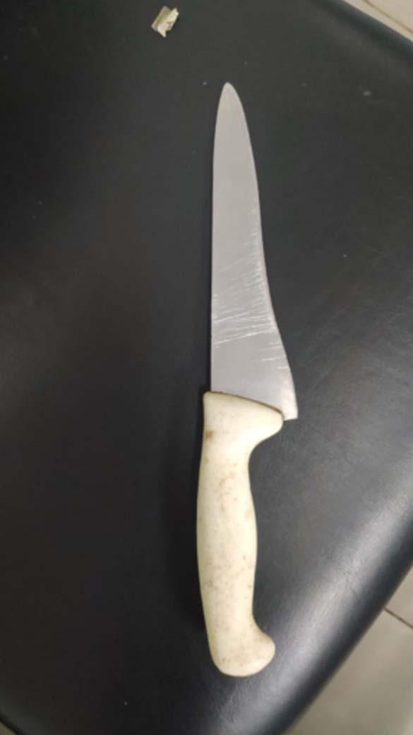 Morador de Panorama armado de faca é preso acusado de ameaças