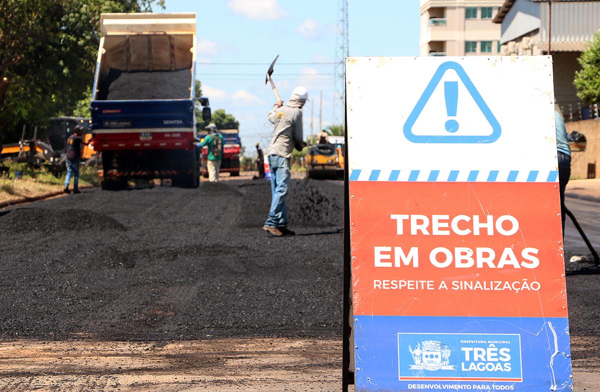 Mais um reperfilamento é realizado com recursos próprios da Prefeitura de Três Lagoas