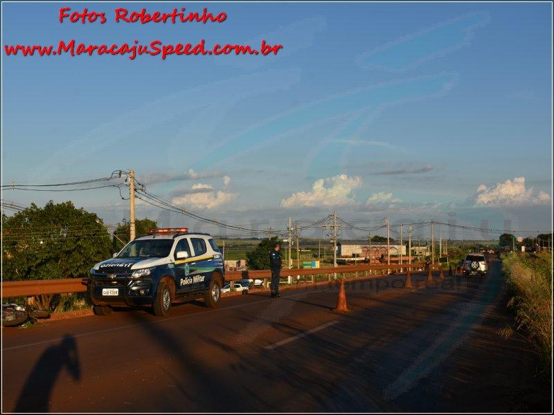 Maracaju: Homem morre em possível acidente em pontilhão na BR-267, conduzindo motocicleta