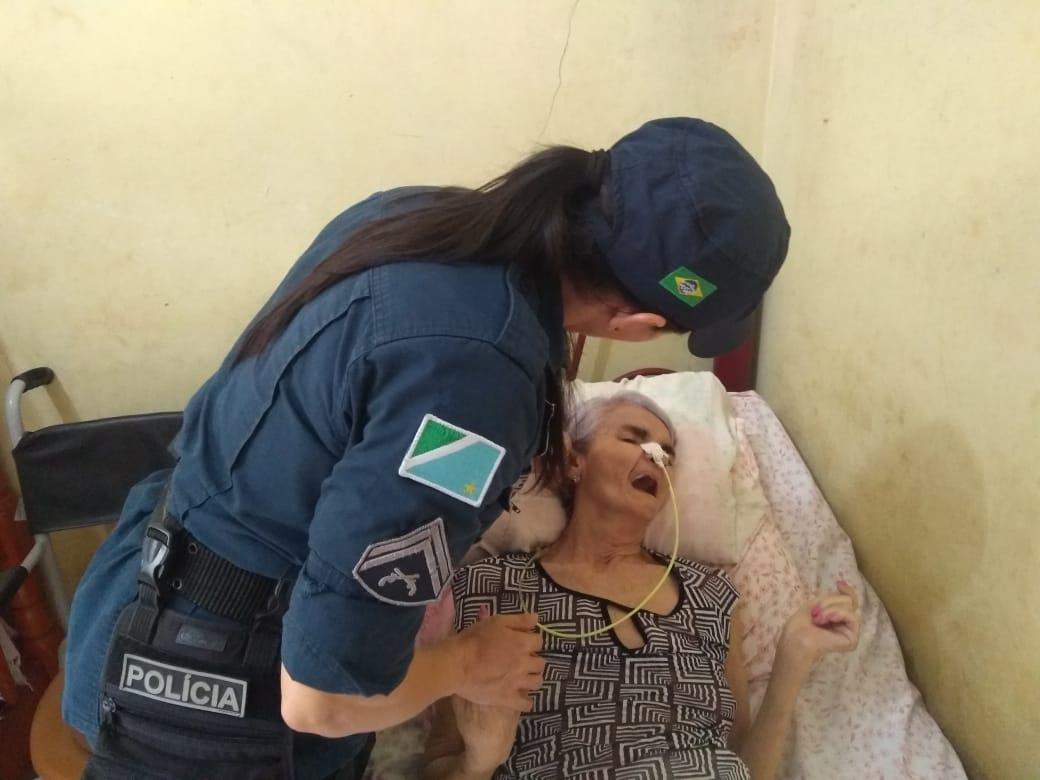 Idosa com câncer têm sonho realizado pela Polícia Militar de Três Lagoas