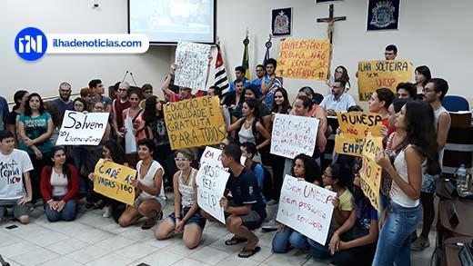 Professores e alunos cobram  “rede de proteção” para a UNESP de Ilha Solteira