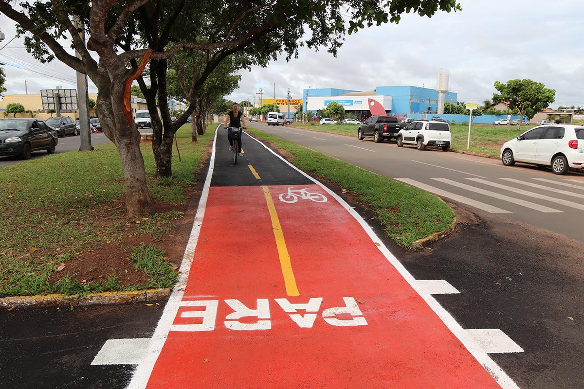 Ciclovia da Avenida Filinto Muller é finalizada em Três Lagoas Ciclovia da Avenida Filinto Muller é finalizada em Três Lagoas