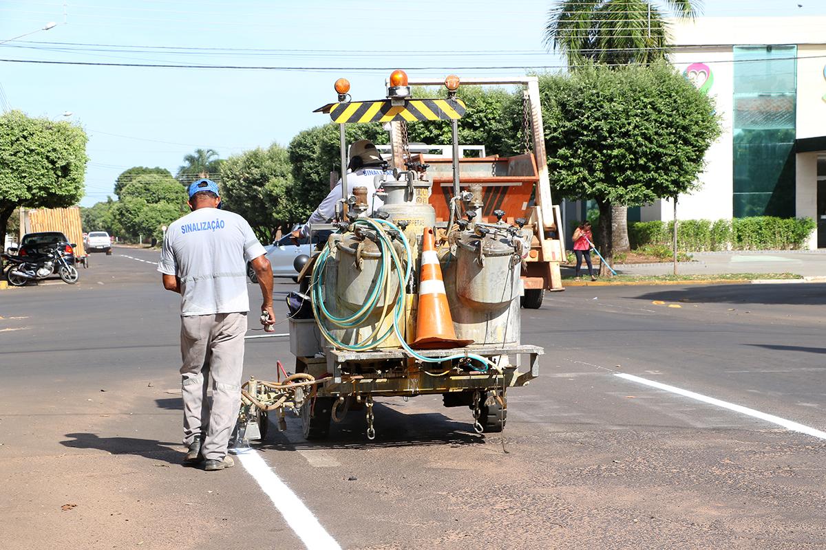 Diretoria de Trânsito segue trabalhos de manutenção de vias urbanas