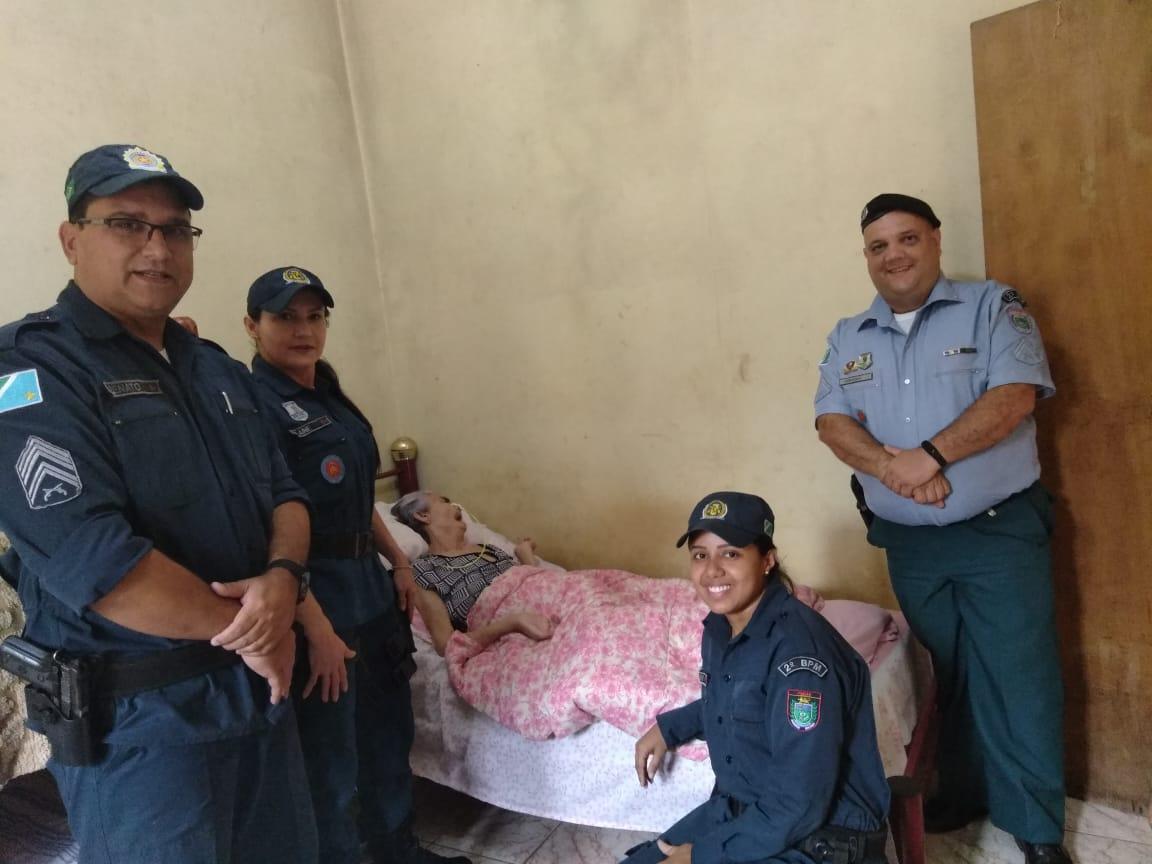 Idosa com câncer têm sonho realizado pela Polícia Militar de Três Lagoas