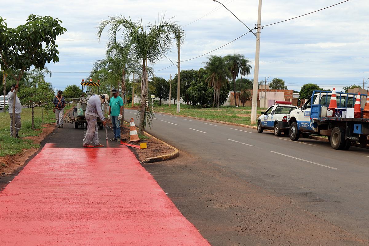 Obras da Ciclovia da Avenida Filinto Muller já estão em fase final