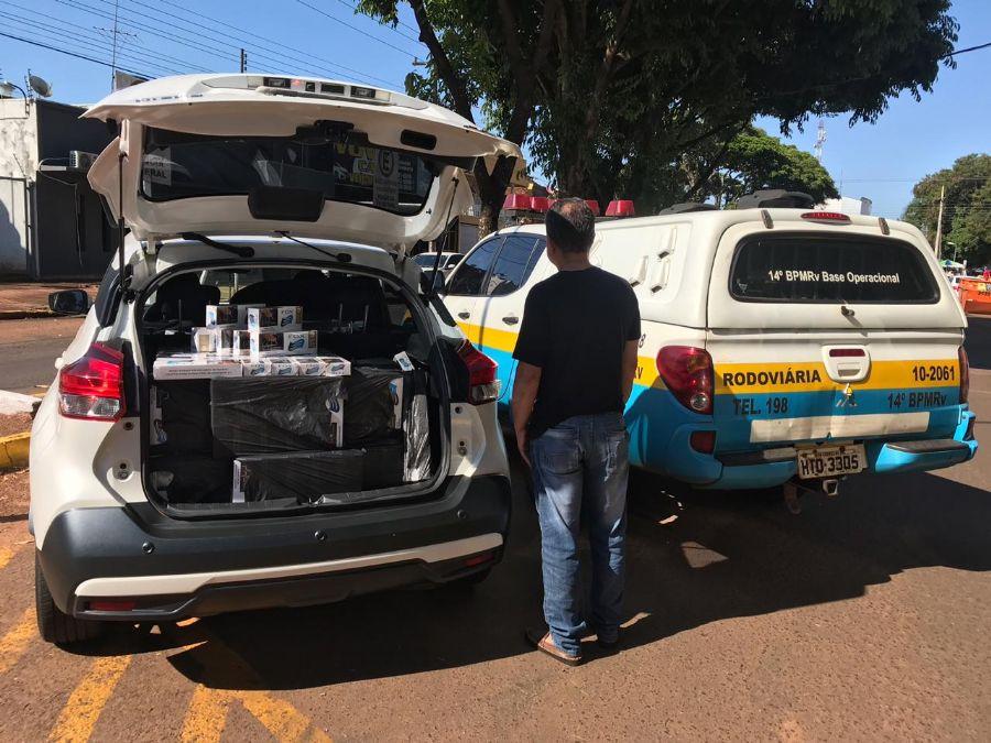 PMR apreende 800 pacotes de cigarros contrabandeados na MS-164