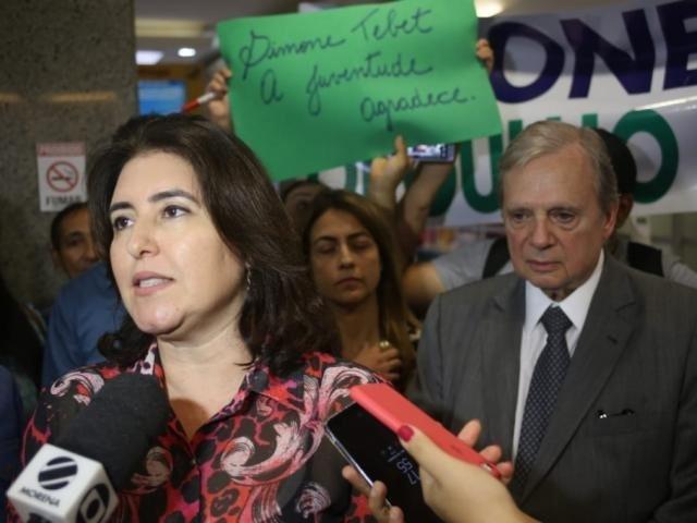 Simone Tebet cita parceria com PSDB e descarta saída do MDB Simone Tebet cita parceria com PSDB e descarta saída do MDB