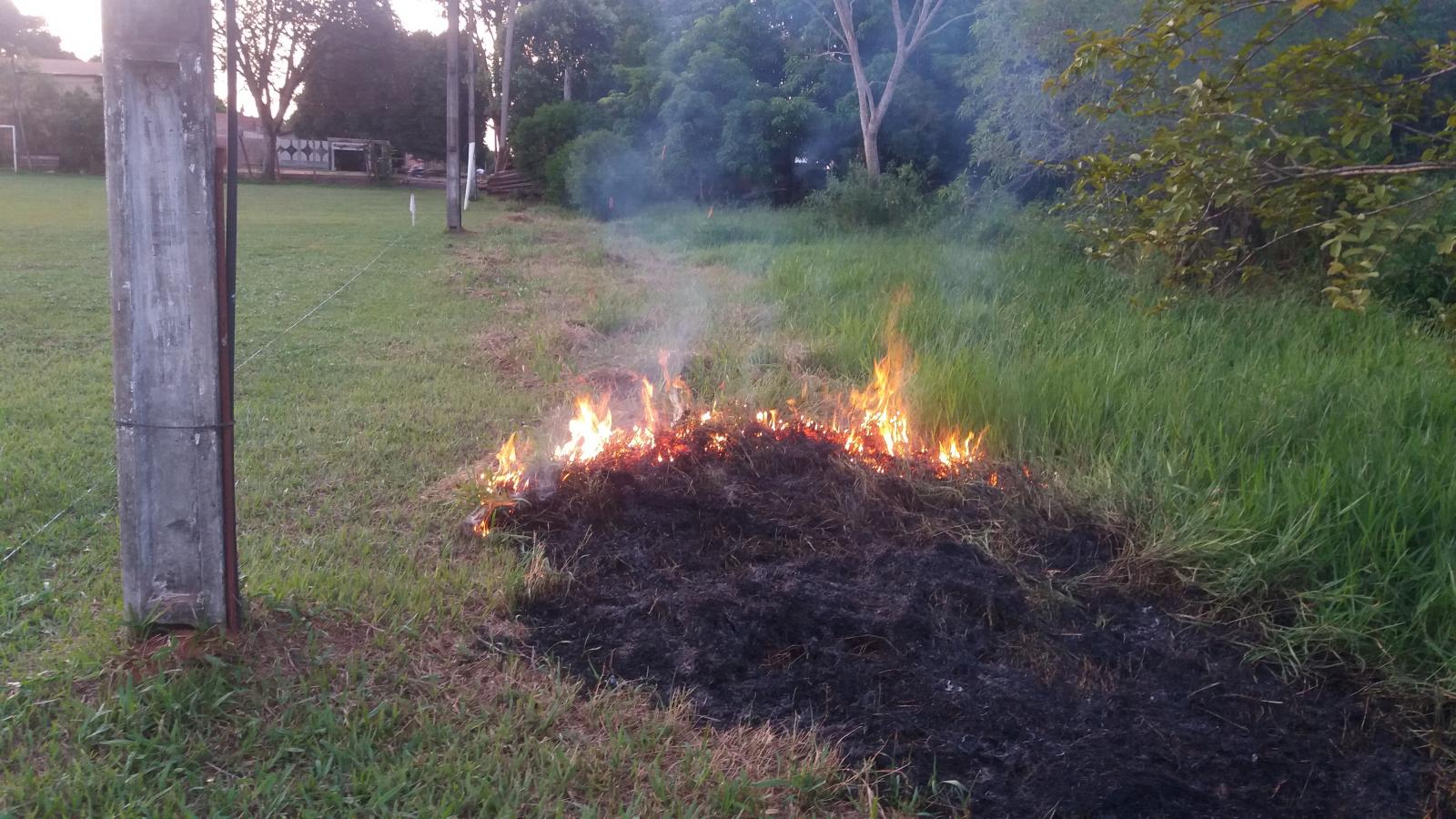 PMA autua homem por atear fogo em limpeza de terreno baldio urbano