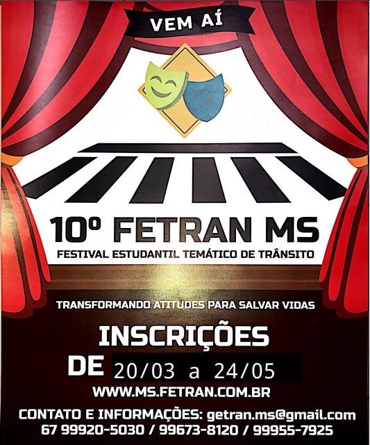 10º FETRAN MS está com as inscrições abertas 10º FETRAN MS está com as inscrições abertas