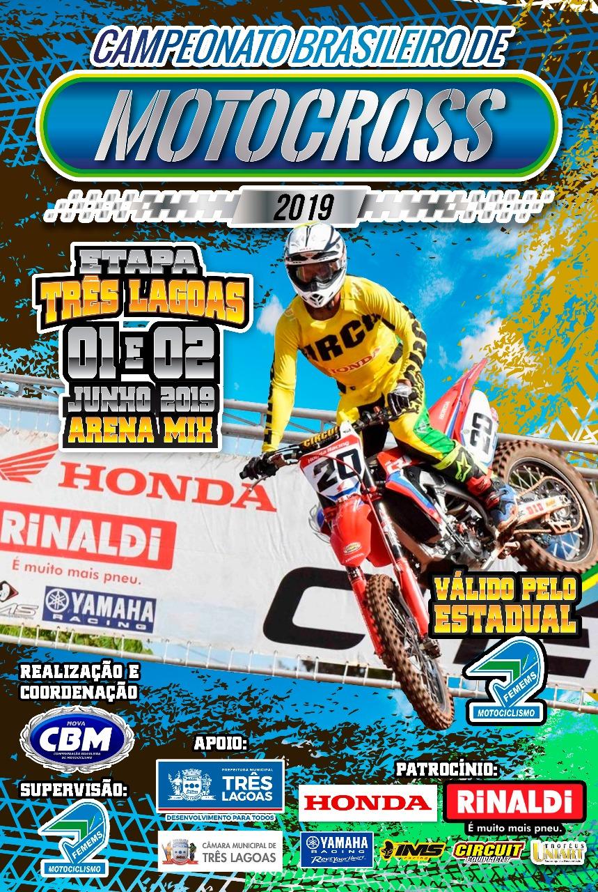 Presidente da CBM faz lançamento oficial do Campeonato de Motocross nesta terça-feira em Três Lagoas