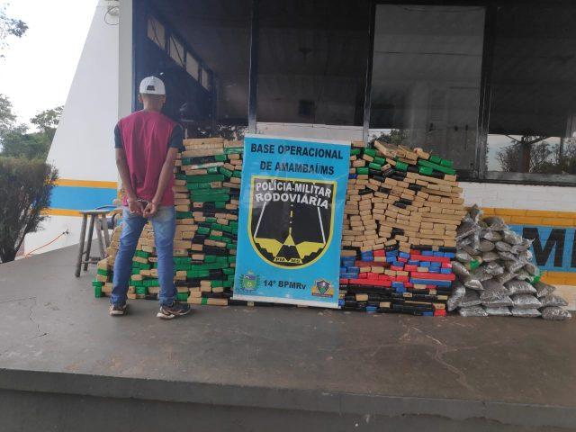 Carro locado no Brasil usava placas paraguaia para transportar drogas