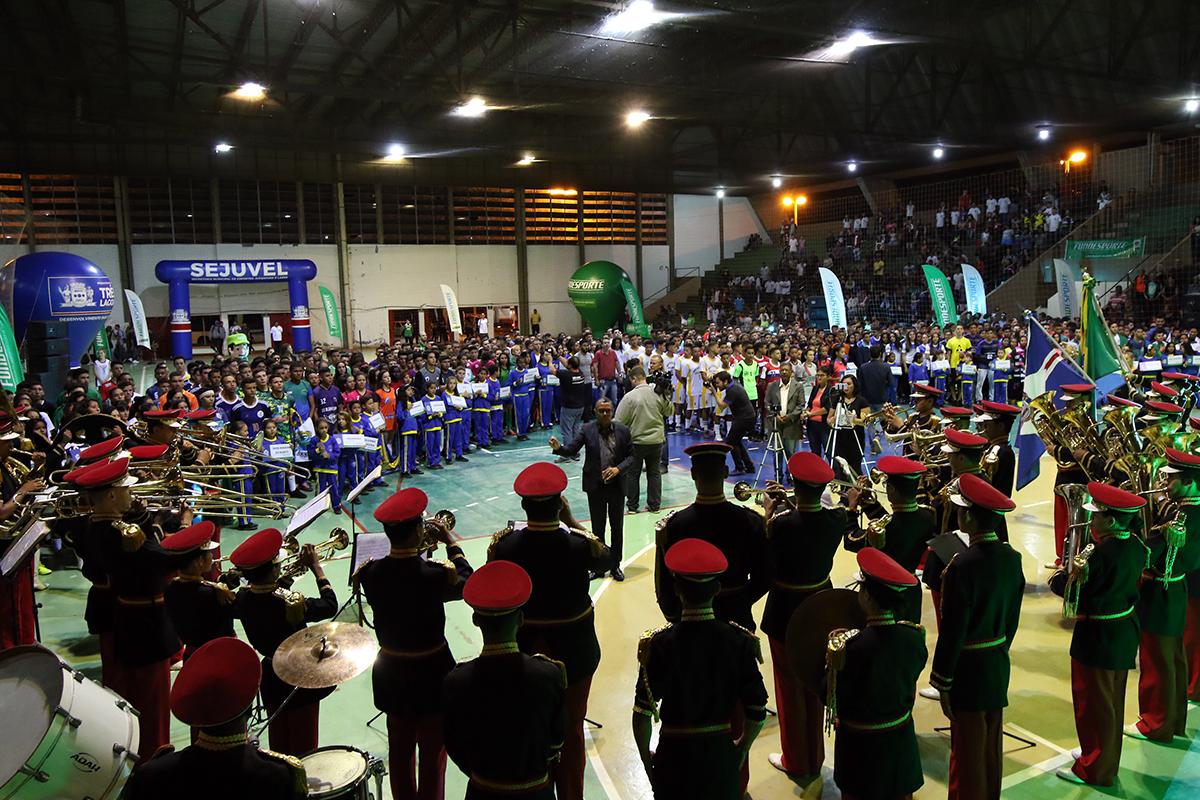Solenidade dá início aos Jogos Escolares da Juventude de futsal em Três Lagoas