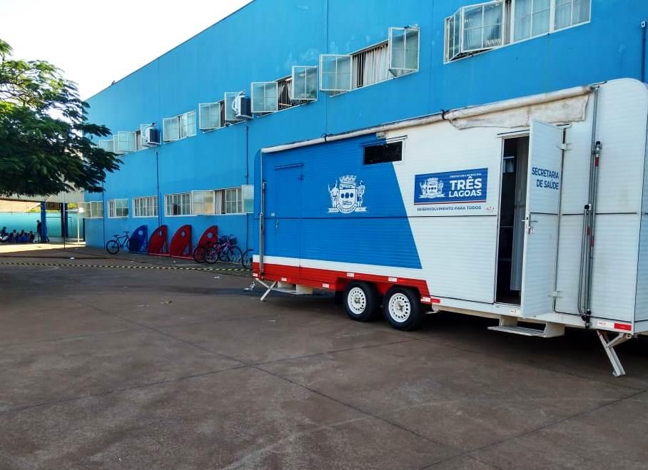 Castramóvel já se encontra instalado no pátio da Escola Professor “Ramez Tebet” Castramóvel já se encontra instalado no pátio da Escola Professor “Ramez Tebet”