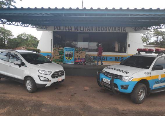 Carro locado no Brasil usava placas paraguaia para transportar drogas